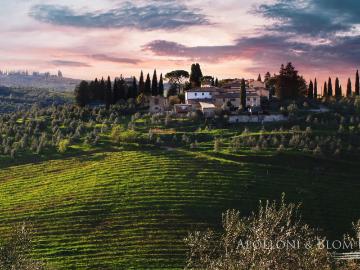 Villa I Cipressi in Chianti con vigneti, Firenze Toscana 2945m² Scandicci