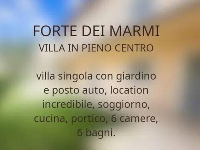 Villa in vendita a Forte dei Marmi LU