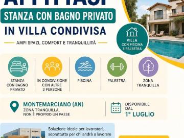 Villa in affitto a Montemarciano AN