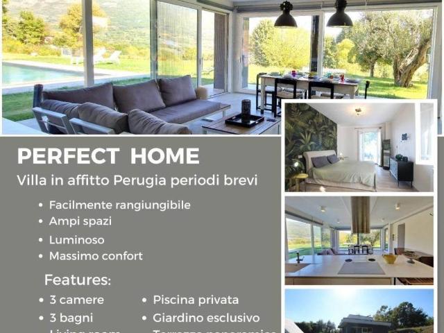 Villa in affitto a Perugia via san giovanni del prugneto, 30, arredato, giardino privato, nuova costruzione TrovaCasa