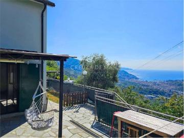 Villa in affitto a Rapallo strada Privata a Spotà, non arredato/vuoto, giardino privato, vista mare TrovaCasa