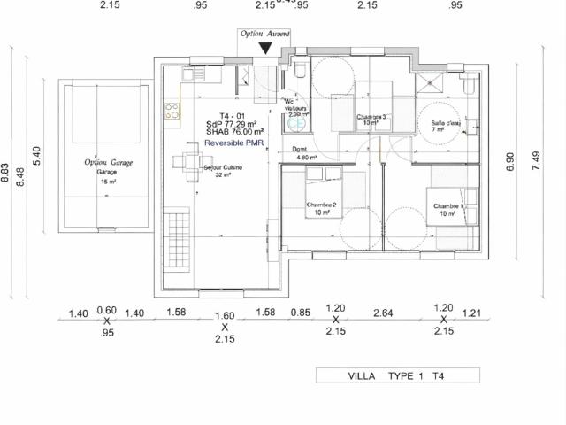 Villa individuelle plain pied Olmeta Di Tuda 4 pièces 76 m2 terrain 551 m2