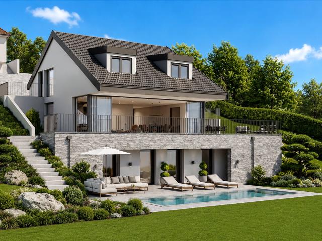 Villa individuelle Plein Sud avec piscine extérieure à Chexbres