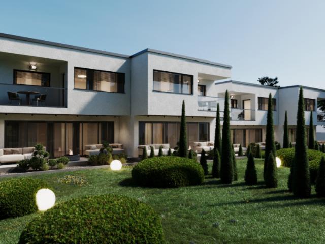 Villa jumelée moderne de 5.5 pièces avec jardin à Belfaux