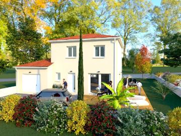 VILLA NEUVE 110M2 +18M2 DE GARAGE avec terrain DE 850M2 370 000€