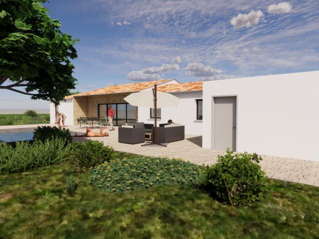 VILLA NEUVE 3 CHAMBRES PISCINE GARAGE PONT DE L'OSU