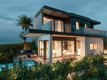 Villa, obra nueva, 4 dormitorios, piscina, Nueva Milla de Oro, Estepona