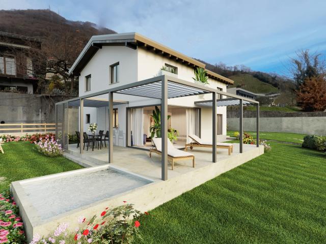 Villa panoramica con vista lago Personalizzala secondo il tuo stile Gordola