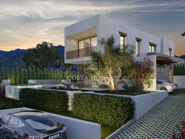 ❶ VILLA SELINA VILLA ESTILO IBIZA con Vistas a la Montaña en Javea, España