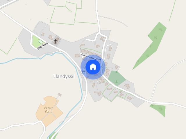 Village Green, Llandyssil, Montgomery, Powys, SY15
