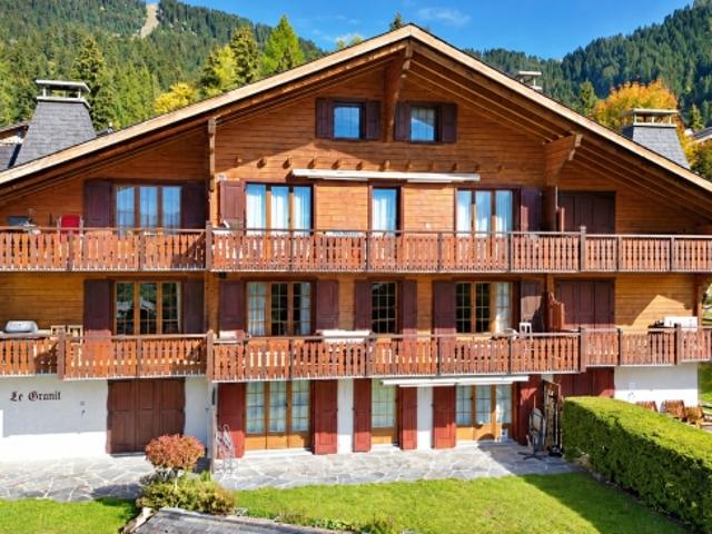 Villars sur Ollon | Doppelhaus mit Panoramablick und direktem Zugang zu den Hängen