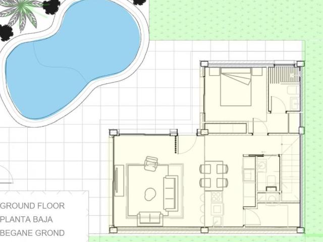 Villas independientes de nueva construcción con piscina priv. 122m² Torre Pacheco