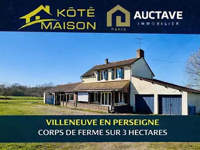 Villeneuve en Perseigne 72600 Achat / Vente maison 8 pièces t8 terrasse cave
