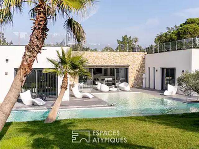 Villeneuve lès Avignon 30400 Achat / Vente maison 4 pièces t4 au dernier étage piscine