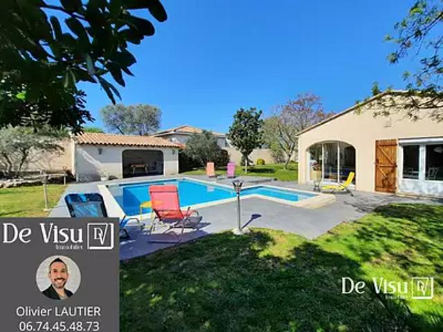 Villeneuve lès Maguelone 34750 Achat / Vente maison 6 pièces t6 au dernier étage piscine