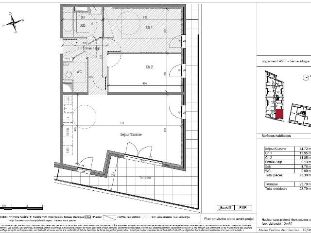 Villeneuve Loubet appartement neuf haut de gamme 3 pièces. 73m² Villeneuve Loubet