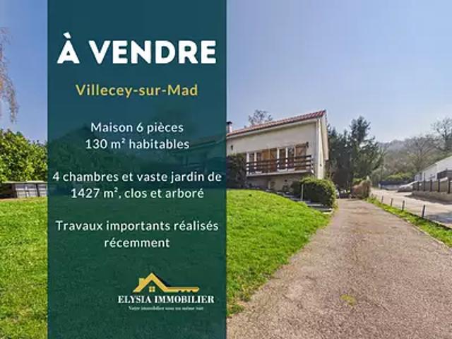 Villecey sur Mad 54890 Achat / Vente maison 6 pièces t6