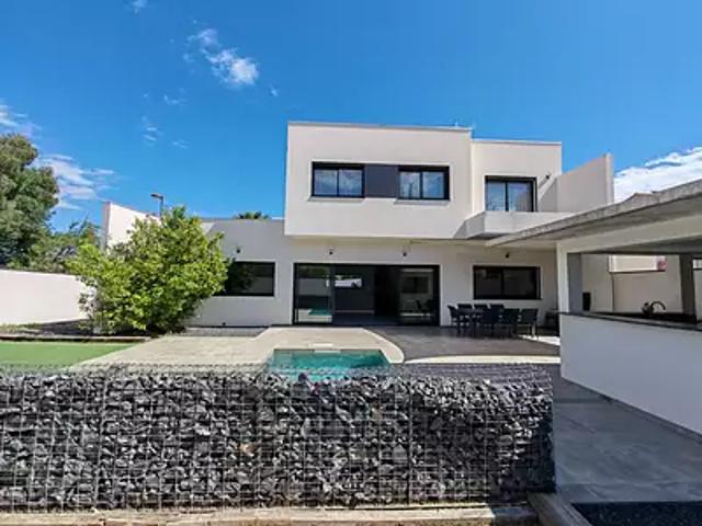 Villelongue dels Monts 66740 Achat / Vente maison 7 pièces t7 piscine parking