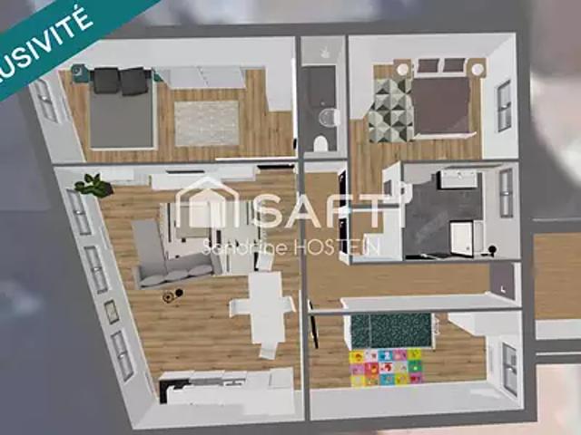Villerupt 54190 Achat / Vente appartement 5 pièces t5