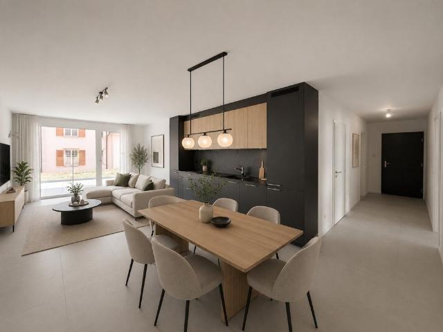 Villeret, splendid 4.5 room apartment with terrace and private garden