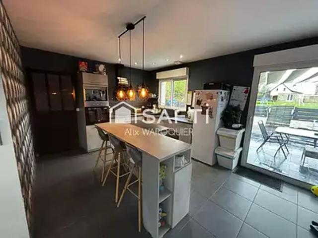 Villers Faucon 80240 Achat / Vente maison 5 pièces t5 terrasse parking