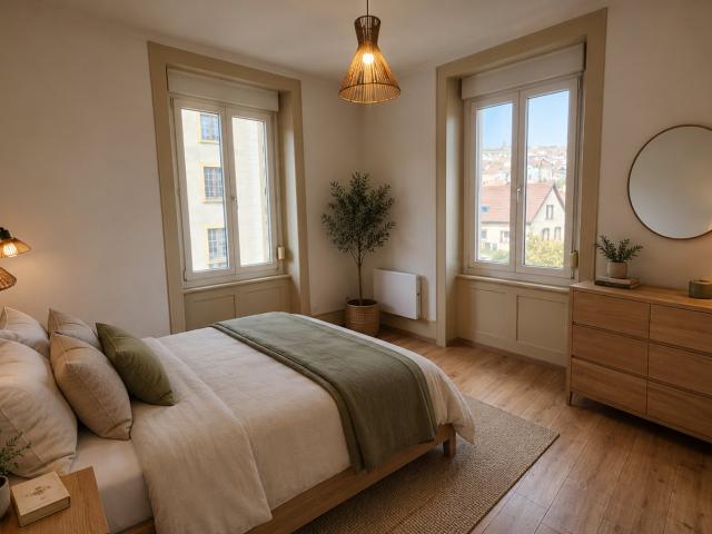 Villers Le Lac, F2 de 50 m² baigné de lumière, DPE C, PAC et. 50m² Villers le Lac