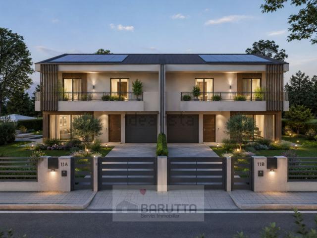 Villetta bifamiliare in vendita di 172 m² in Via Domenico Fanton