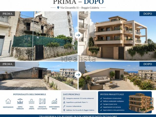 Villetta indipendente in vendita di 300 m² in Via Ciccarello, 11