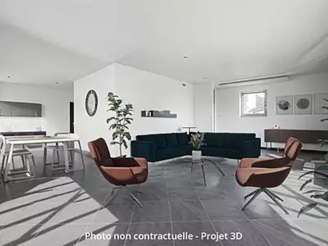 Villeurbanne 69100 Achat / Vente appartement 5 pièces t5 au dernier étage terrasse