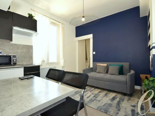 VILLEURBANNE Pressensé – Ravissant T2 meublé de 26 m² avec cave en sous sol