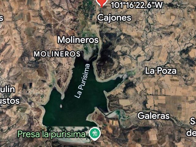 VISTA A PRESA DE LA PURISIMA TERRENO EN VENTA EN CAJONES, GUANAJUATO