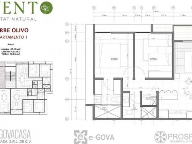 Departamento en Venta de 2 recamaras con terraza Puerto Vallarta tu nuevo hogar Vivento los Fresnos