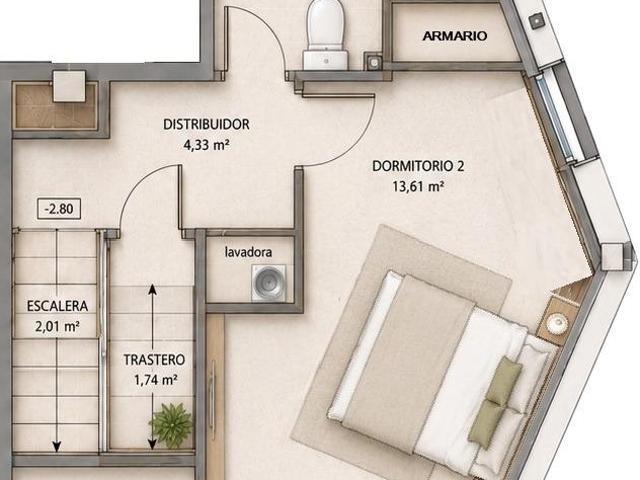 Vivienda TIPO DUPLEX con entrada independiente desde la calle
