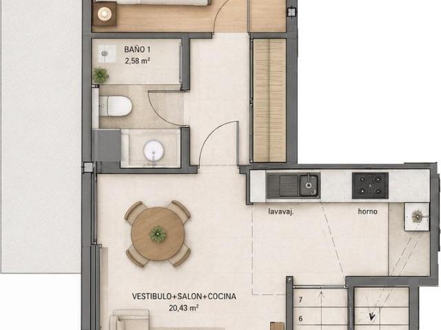 Vivienda TIPO DUPLEX con entrada independiente desde la calle