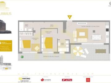 VIVIENDA TIPO G PORTAL 2 PLANTA 4ª ATICO