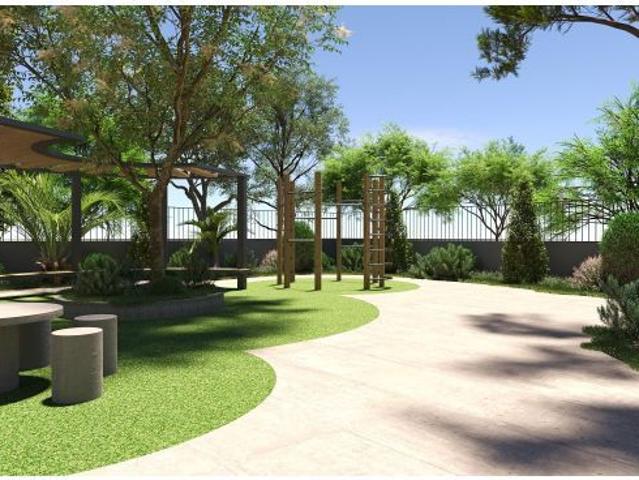 Vivienda A Escalera III Planta Primera con jardines y piscina en zonas comunes, con terraza y balcón