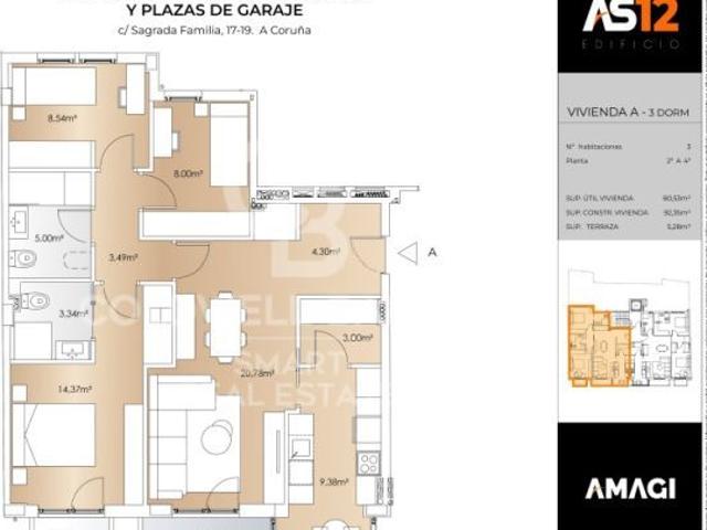 Vivienda a Estrenar en Zona Sagrada Familia, con Terraza y Excelentes Calidades