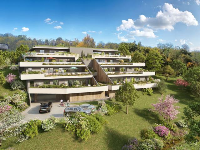 Viviers du lac, T4 dans résidence neuve vue lac