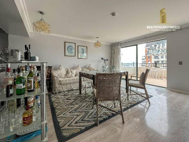 VIÑA DEL MAR. ARRIENDO DUPLEX 4D CON TERRAZA Y VISTA AL MAR