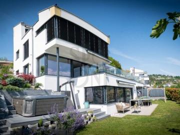 Vom Architekt entworfene Villa mit Panoramablick im Herzen von Lavaux