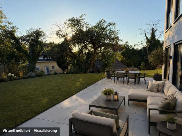 Vom Wohnzimmer direkt in den Garten: 41 m² Südterrasse – bezugsfertig & provisionsfrei