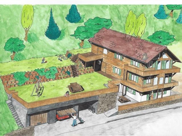 Von der Eigentümerin Ehemaliges Chalet zu vermieten, das in Arveyes / Villars sur Ollon zu 6 Wohnungen umgebaut werden kann