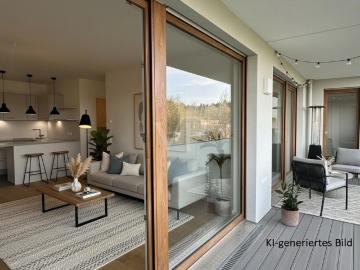 VON POLL KRONBERG: Exklusive 3 Zimmer Neubau Wohnung barrierefrei und naturnah