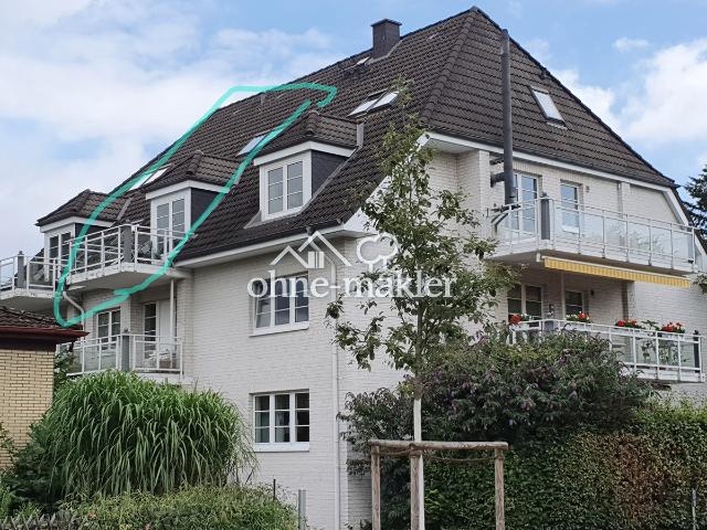 Von Privat: freie, moderne top gepflegte, 2 Zi. ETW über 2 Ebenen, Endetage in Marienthal