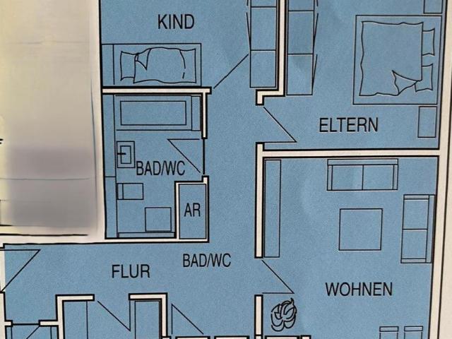 VON PRIVAT 3 Zi Whg. in Nbg Balkon Bad Gäste WC Keller TG 89qm