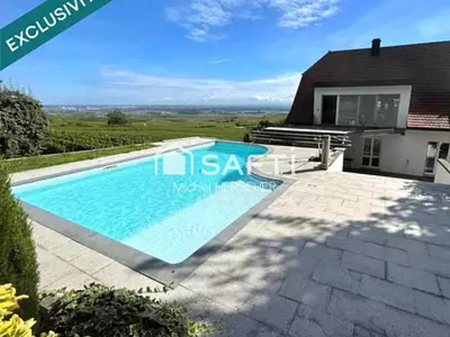 Voegtlinshoffen 68420 Achat / Vente maison 9 pièces t9 piscine terrasse