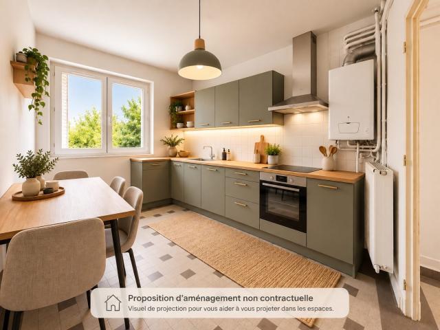 Volumes, lumière et potentiel pour cet appartement T3/4 68m² Clermont Ferrand