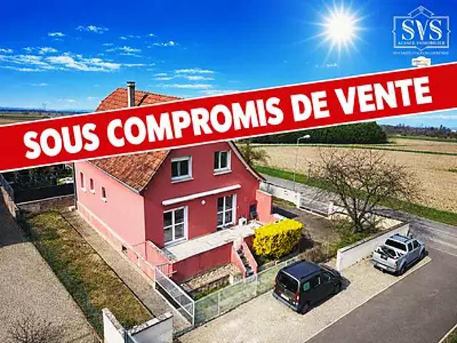 Volgelsheim 68600 Achat / Vente maison 6 pièces t6 jardin terrasse