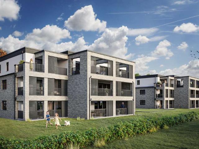 Volksbank Immobilien: 3 Zimmerneubauwohnung in naturnaher Lage!