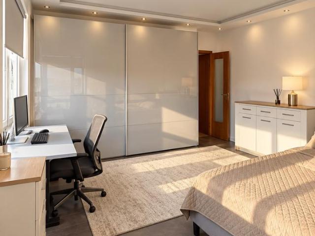 voll möblierte 1 Zimmer Wohnung saniert Fahrstuhl, Balkon
